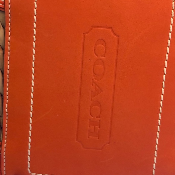 Coach Hampton Exotic Straw Satchel Tote - Picture 5 of 8